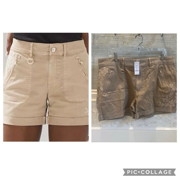 NWT new 14 whbm White House black market pret a play shorts tan toasted hazelnut - Picture 1 of 17
